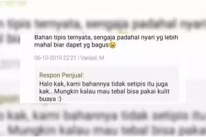 Pembeli harap maklum, 17 balasan penjual di review produk ini singkat tapi bikin ngakak