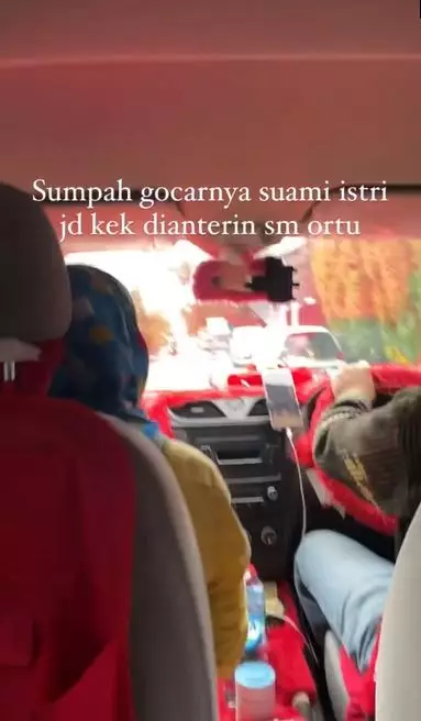 Driver online ini bawa istri saat jemput penumpang Berbagai sumber