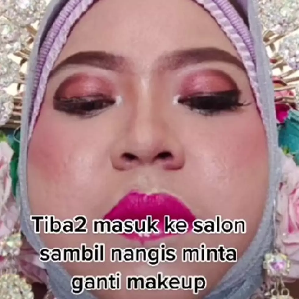 Salah pilih MUA saat nikah, pengantin ini putuskan rias ulang dengan hasil bak Barbie