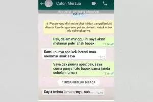 11 Chat calon mertua dan menantu ini akrab banget, serasa teman sendiri