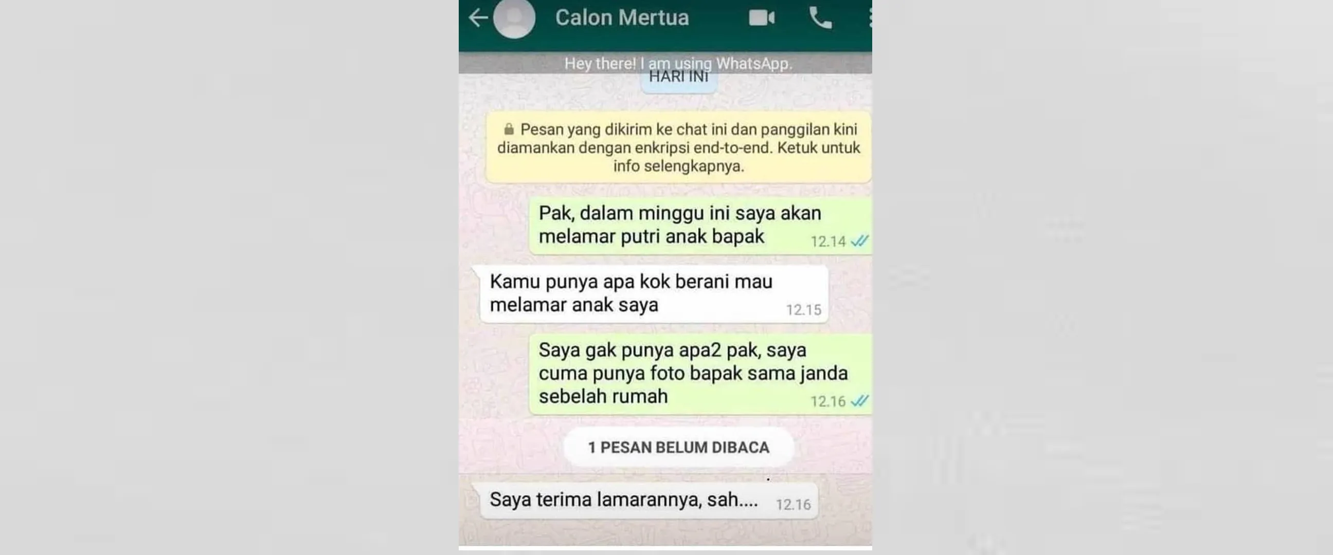 11 Chat calon mertua dan menantu ini akrab banget, serasa teman sendiri