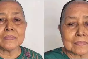 Potret nenek usia 70 tahun dirias MUA jadi pengantin model hijab, parasnya bak Elvi Sukaesih