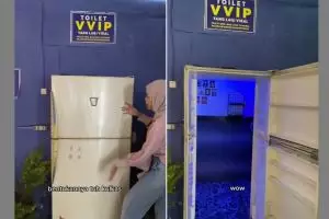 Viral penampakan toilet VVIP berkonsep antimainstream, ada TV di atas bak air