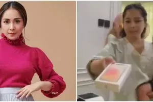 Nagita Slavina bagi-bagi iPhone sekardus untuk ART, intip 7 momennya yang bikin warganet iri