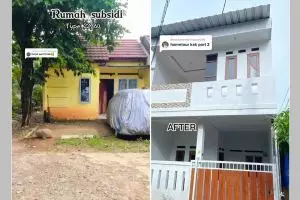 9 Potret makeover rumah subsidi jadi hunian mewah dua lantai, dulu kusam jadi estetik modern minimalis