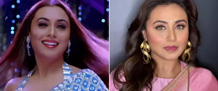 Jadi artis top Bollywood era 90-an, 11 beda penampilan dulu dan kini Rani Mukerji