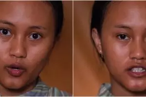 Wanita sawo matang dirias MUA jadi pengantin ini hasilnya manglingi pol, sampai lupa wajah aslinya