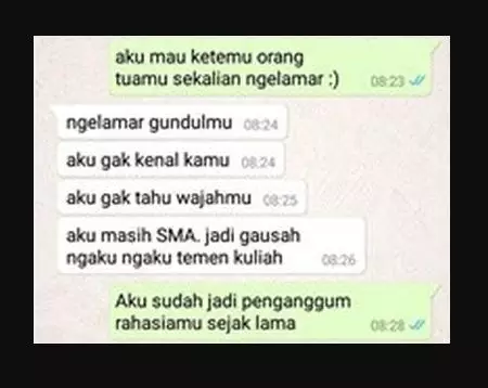 Chat lucu ngelamar pacar bikin deg-degan Berbagai sumber Chat lucu ngelamar pacar bikin deg-degan Berbagai sumber