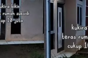 Potret teras rumah subsidi usai dimakeover, tadinya kumuh jadi elegan bak di komplek elit