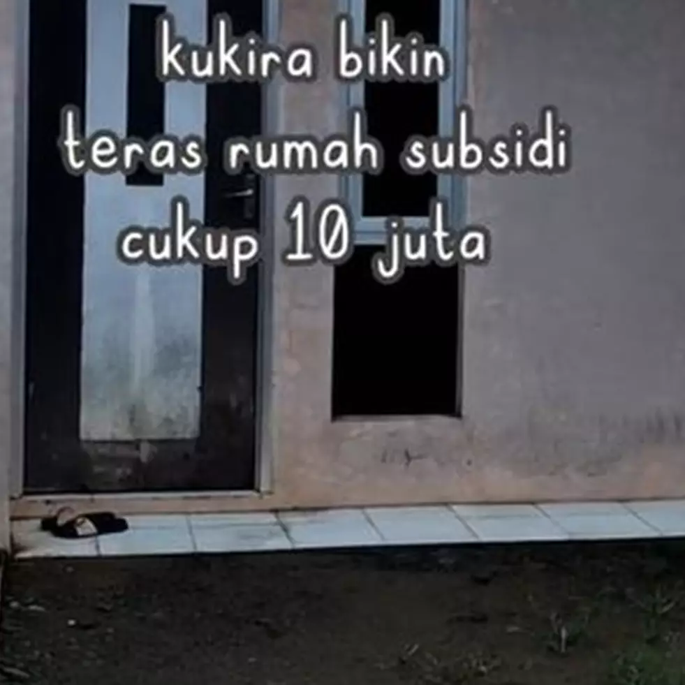 Potret teras rumah subsidi usai dimakeover, tadinya kumuh jadi elegan bak di komplek elit