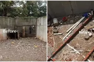 Lahan kosong belakang rumah ini diubah jadi taman estetik ala coffee shop, begini 7 potretnya