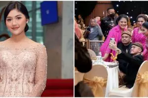 5 Momen Erina datang kondangan bareng kakak-kakak ipar, paras Selvi disebut mirip Najwa Shihab