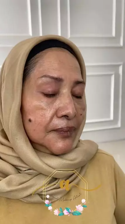Potret nenek usia 60 dirias MUA © TikTok