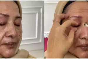 Potret nenek usia 60 dirias MUA jadi pengantin, transformasi hasilnya manglingi bak wanita muda