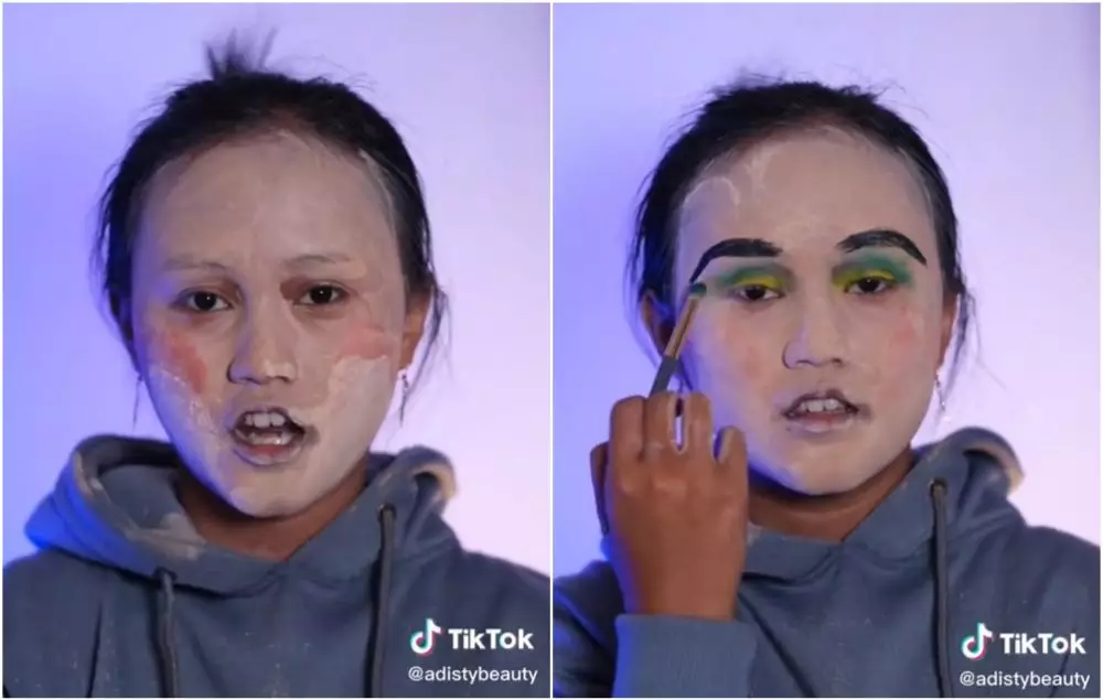 transformasi makeup wanita mirip fajar sadboy © berbagai sumber