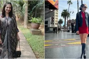 Gaya 11 seleb blasteran saat hadiri kondangan, Cinta Laura disebut mirip Barbie