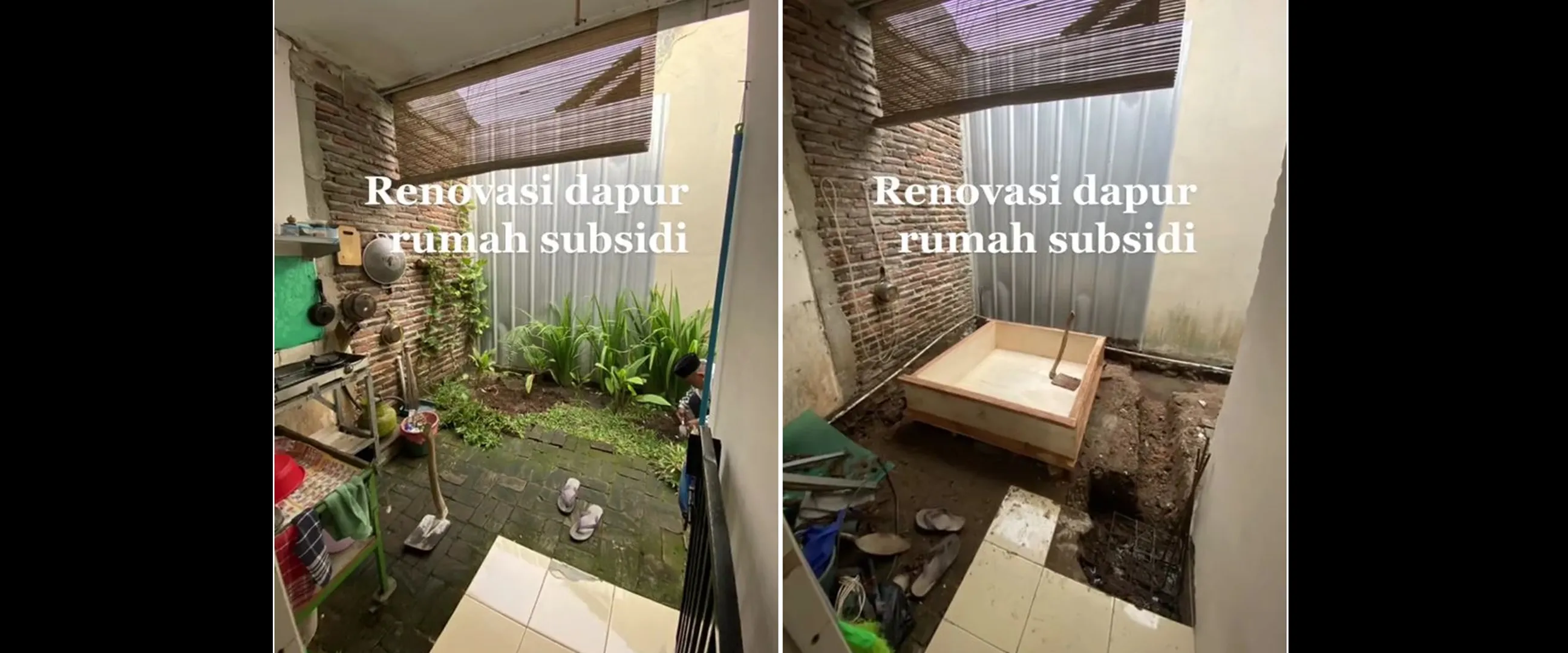 9 Potret makeover dapur rumah subsidi bergaya semi outdoor, bikin masak jadi makin semangat