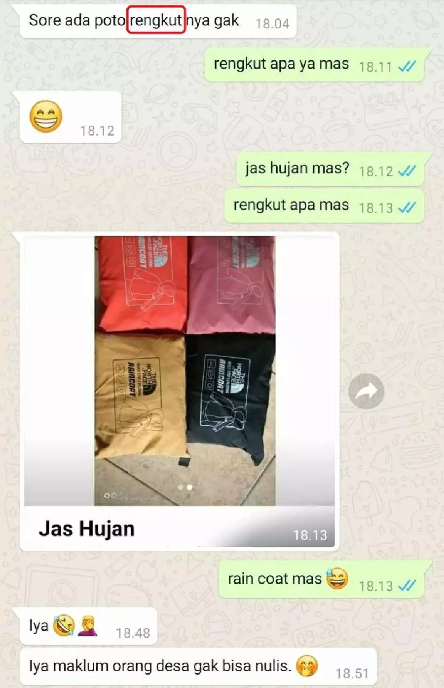 chat lucu pembeli salah ketik  © 2023 brilio.net