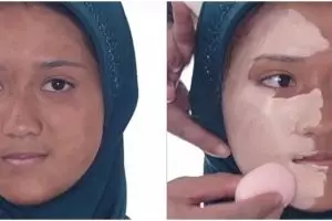Wanita punya warna kulit tak merata dirias MUA jadi barbie ini manglingi bak beda orang