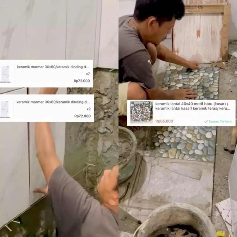 Kamar mandi kumuh berubah usai di make over TikTok Kamar mandi kumuh berubah usai di make over TikTok