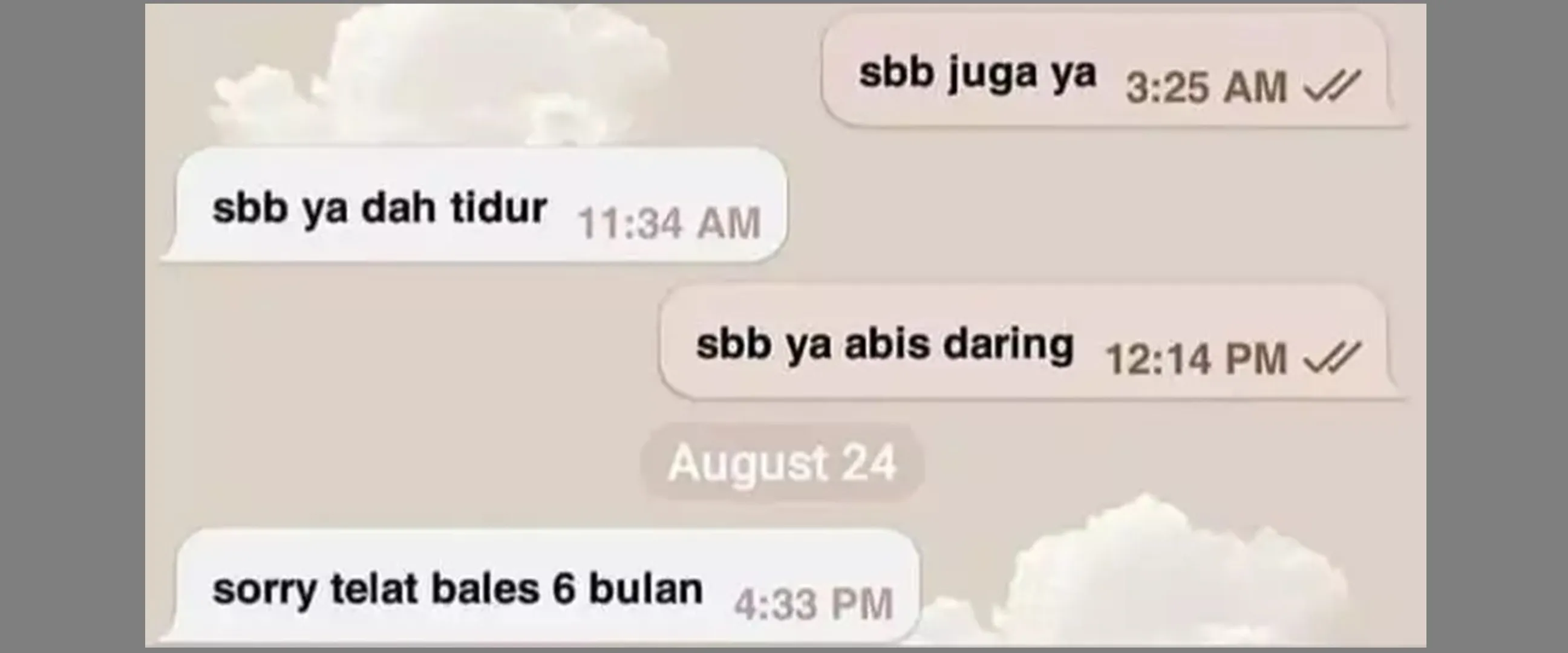 11 Chat lucu dicuekin teman ini ngenesnya sampai hati, makjleb