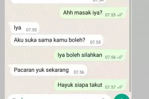 10 Chat lucu gampangnya ajak pacaran ini bikin hati jomblo auto meronta-ronta