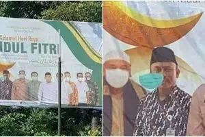 11 Potret kocak spanduk pakai foto ini penampakannya bikin nyengir lebar