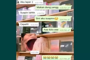 11 Chat lucu bahas makan sama pacar ini endingnya bikin ketawa sambil geleng kepala