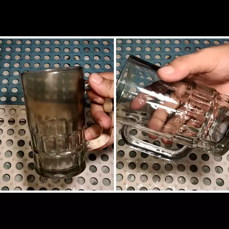 Cara jitu memutihkan gelas kuning dan kusam, tanpa bahan pemutih