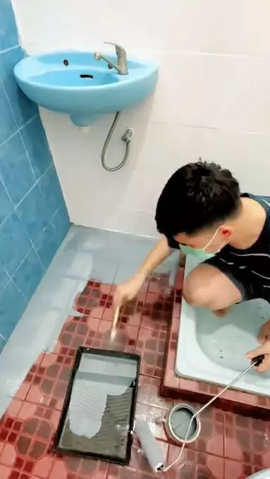 Kamar mandi jadul ini disulap jadi estetik TikTok