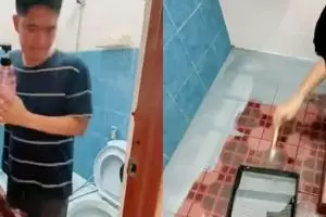 Kamar mandi jadul ini disulap jadi estetik, budget renovasi cuma Rp 500 ribu