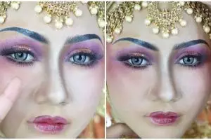 Pengantin ini minta rias ulang MUA usai dirias budenya, perbedaannya bikin takjub