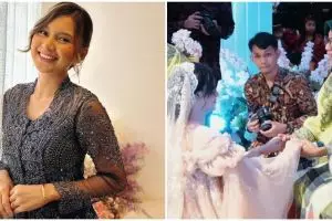 13 Momen Indah Permatasari hadir ke pernikahan sang adik, tanpa ditemani Arie Kriting