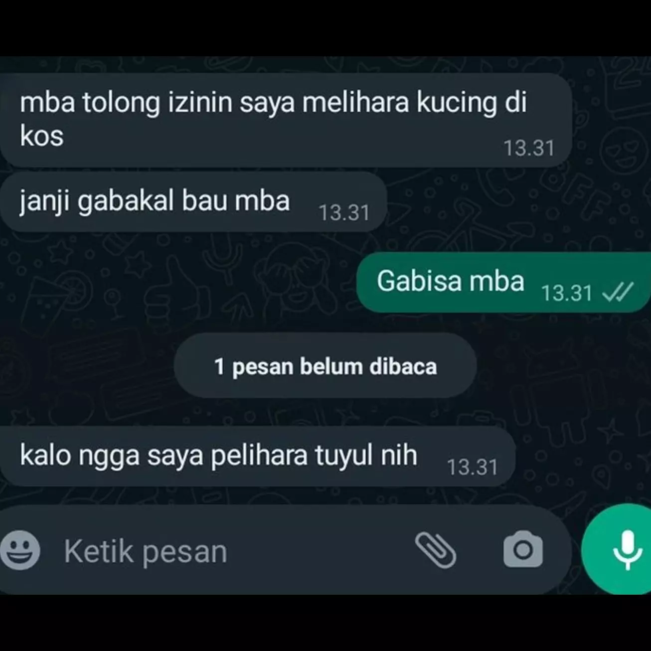 Bikin menghela nafas, 11 chat kocak dengan pemilik kos ini jawabannya ngeselin abis