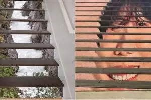 Hati-hati bisa jatuh, 11 desain anak tangga nggak biasa ini bikin mata terkecoh