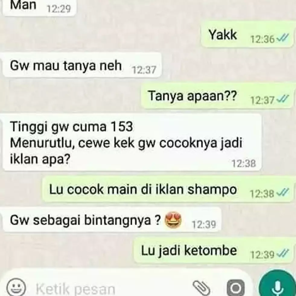 Nggak ketebak, 11 chat lucu ke teman ini endingnya malah receh bikin senyum-senyum sendiri