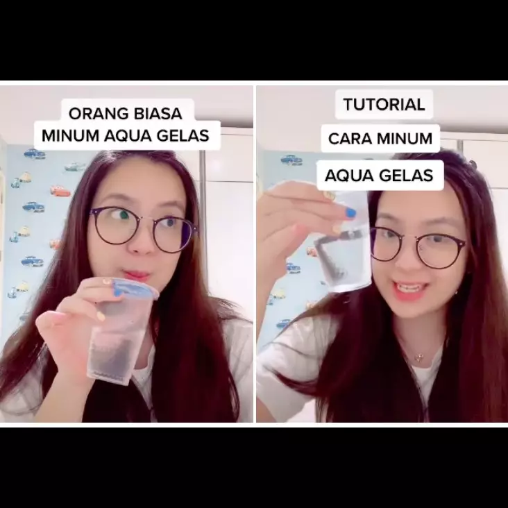 Definisi mempersulit hidup, cara wanita minum Aqua ini bikin emosi tapi juga nostalgia