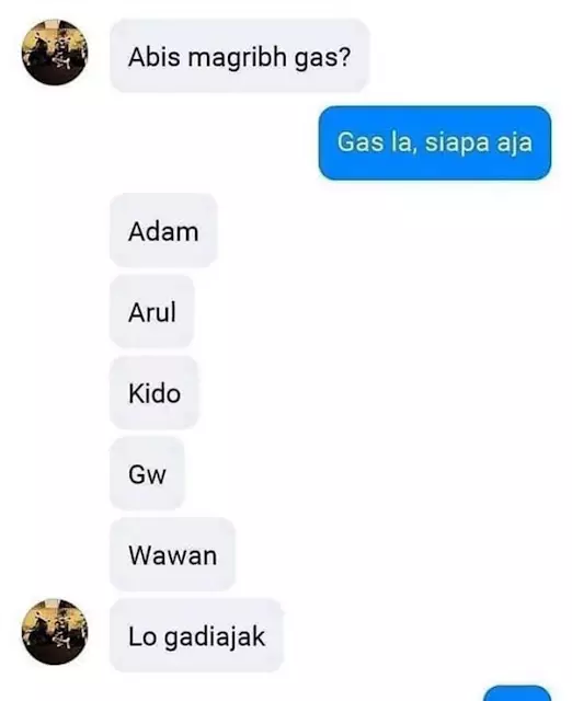 Chat lucu salah paham sama teman © 2023 brilio.net