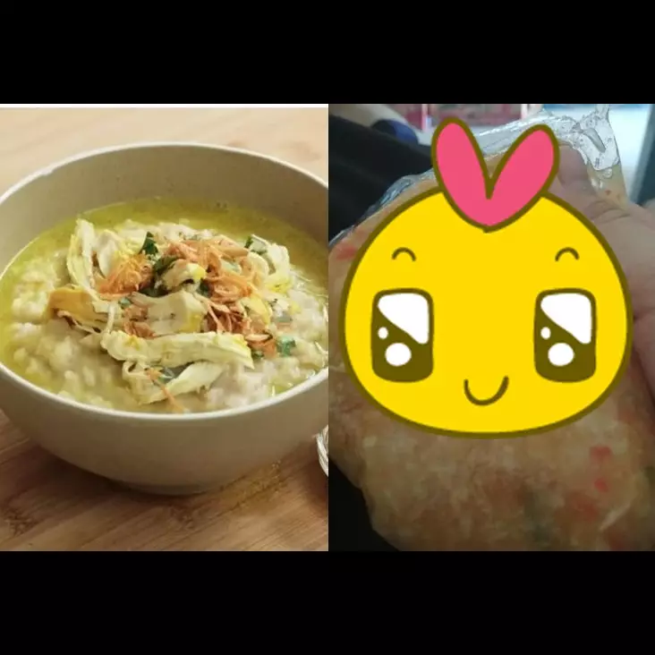Cara baru makan bubur ayam ini praktis tapi bikin orang mikir dua kali mau menyantapnya
