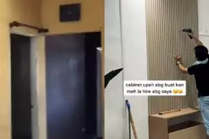 Tadinya tampak kosong dan berantakan, hasil akhir makeover ruang tamu rumah ini bikin takjub