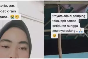 Bukti sayang kepada anak, momen ayah ketiduran karena menunggu saat jemput anak ini bikin haru