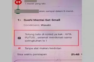Ada pesan rahasia, 11 tulisan lucu di orderan makanan ojek online ini bikin driver keheranan