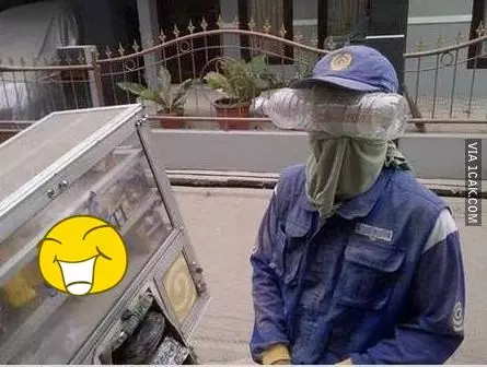 potret kocak outfit pedagang kaki lima Berbagai sumber