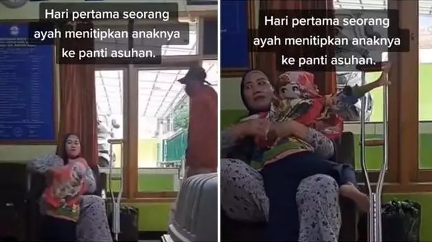 ayah nitip anaknya di panti asuhan TikTok