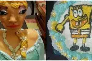11 Potret nyeleneh ugly cake ala warganet ini bikin salah fokus, idenya ada-ada aja