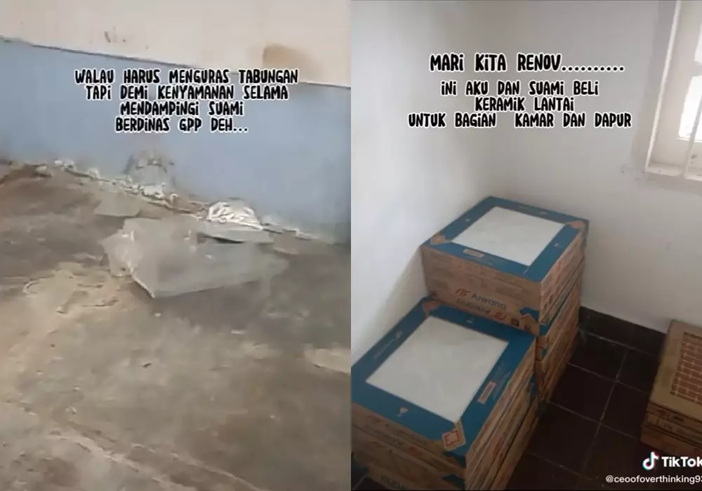 makeover rumah dinas TNI © TikTok/@abierasya