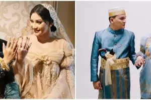 9 Momen pernikahan adik Indah Permatasari & pria keturunan ningrat, tangis Nursyah pecah beri restu