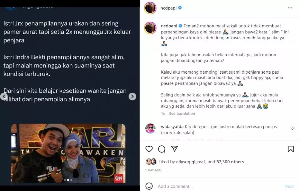 Nora Alexandra dibandingkan dengan Aldila Jelita © 2023 brilio.net