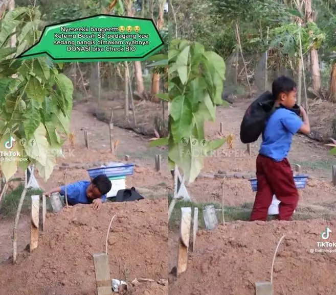 Momen haru bocah sd jualan kue belum laku TikTok Momen haru bocah sd jualan kue belum laku TikTok