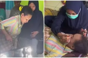 Cerita haru pengantin tak bisa berjalan menjelang nikah, dirias MUA sambil tiduran